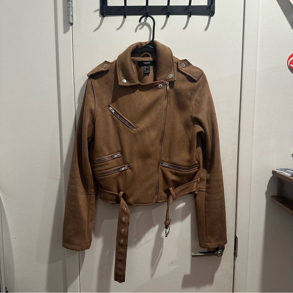 Forever 21 Tan Leather Jacket